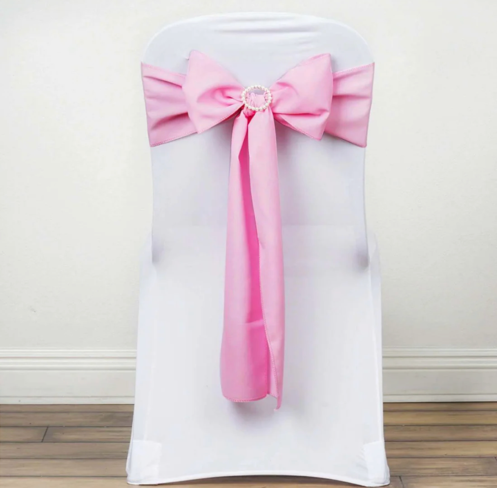 Polyester Chair Sashes 6x108 Pink
