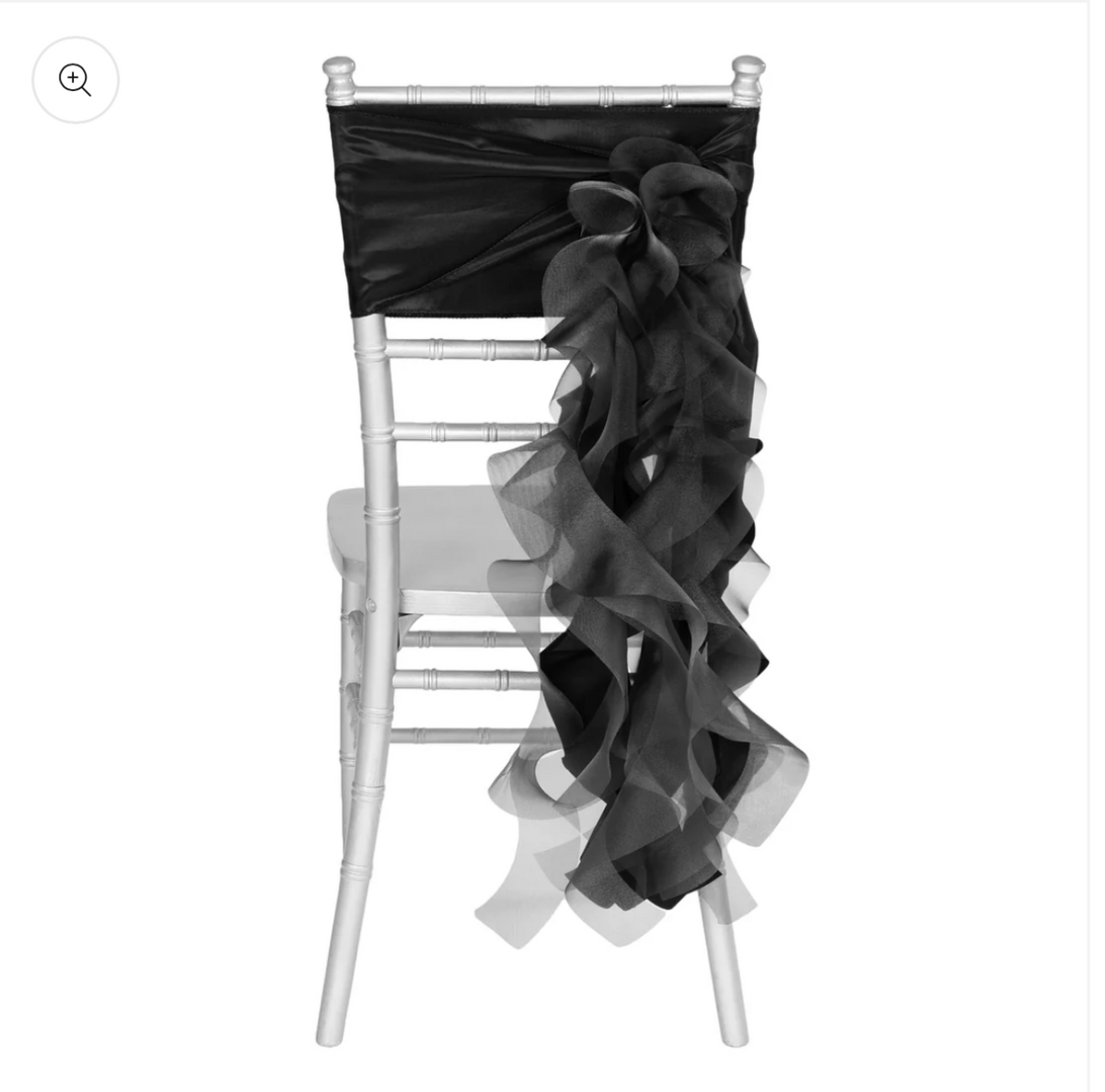 Curly Willow Chair Sash Black